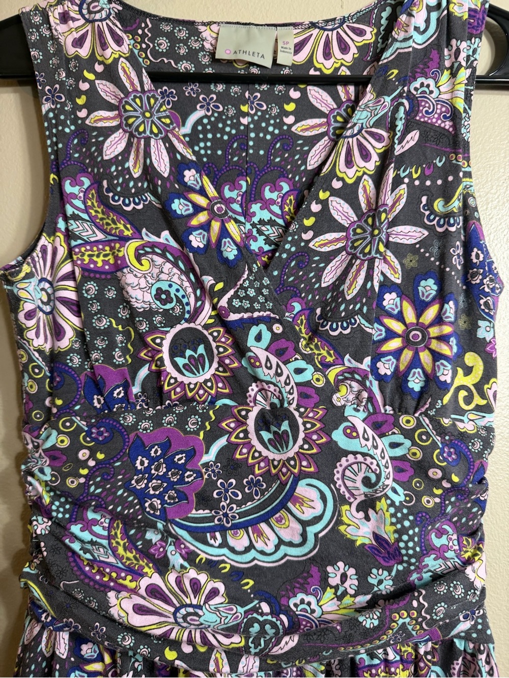 Athleta Jura Dress Paisley With Pockets Dress SP - Picture 2 of 7